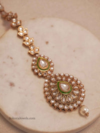 Faux Kundan Tikka - SOKORA JEWELSFaux Kundan Tikka