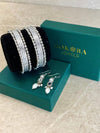 Favours Gift Box - Micro Earring & Bangles Set in Silver - SOKORA JEWELSFavours Gift Box - Micro Earring & Bangles Set in SilverBANGLES