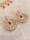 Fiona Kundan Set - Red - SOKORA JEWELSFiona Kundan Set - RedNECKLACE SETS