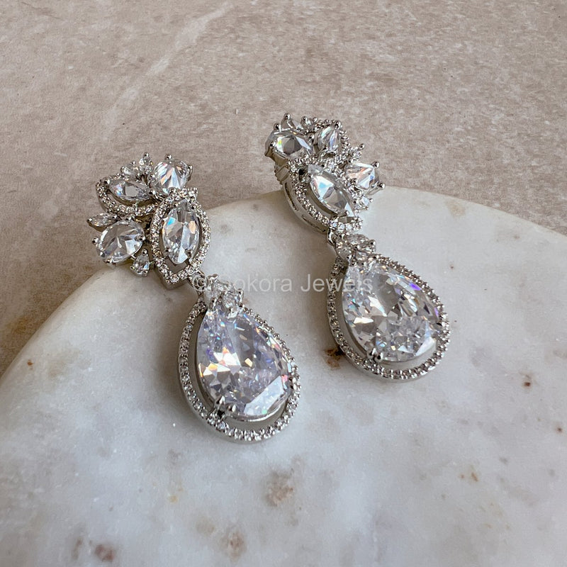 Fleur Diamante Drop Earring - SOKORA JEWELSFleur Diamante Drop Earringstuds and tops