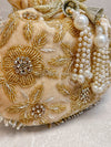 Floral Beaded Detail Velvet Bag - SOKORA JEWELSFloral Beaded Detail Velvet Bag