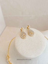 Floral Gold & Diamante Set - SOKORA JEWELSFloral Gold & Diamante SetNECKLACE SETS
