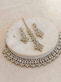 Freda Necklace set - Clear - SOKORA JEWELSFreda Necklace set - ClearNECKLACE SETS