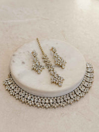 Freda Necklace set - Clear - SOKORA JEWELSFreda Necklace set - ClearNECKLACE SETS