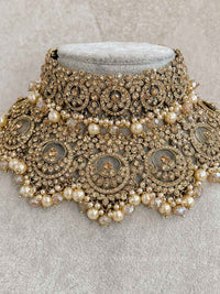 Full Golden Bridal Set - SOKORA JEWELSFull Golden Bridal Set
