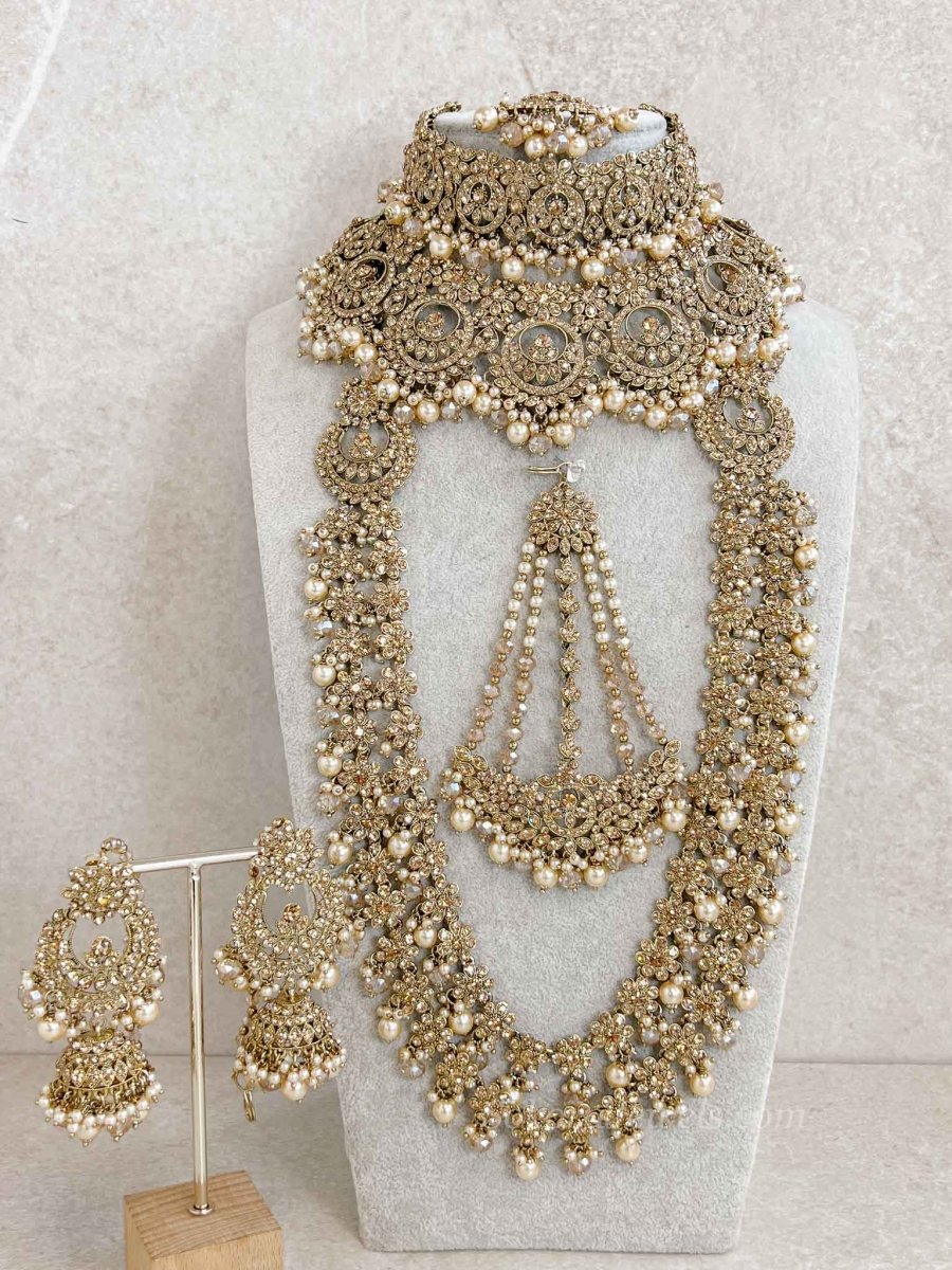 Full Golden Bridal Set - SOKORA JEWELSFull Golden Bridal Set