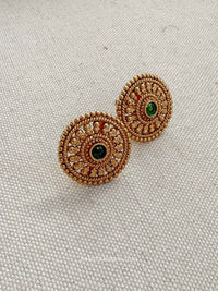 Gem Detail Temple Style Earring Tops - SOKORA JEWELSGem Detail Temple Style Earring Topsstuds and tops
