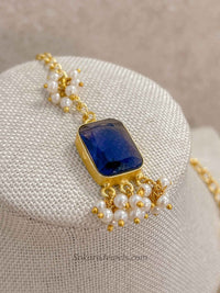 Geometric Drop Pendant & Pearl Statement Necklace Sets - SOKORA JEWELSGeometric Drop Pendant & Pearl Statement Necklace Sets