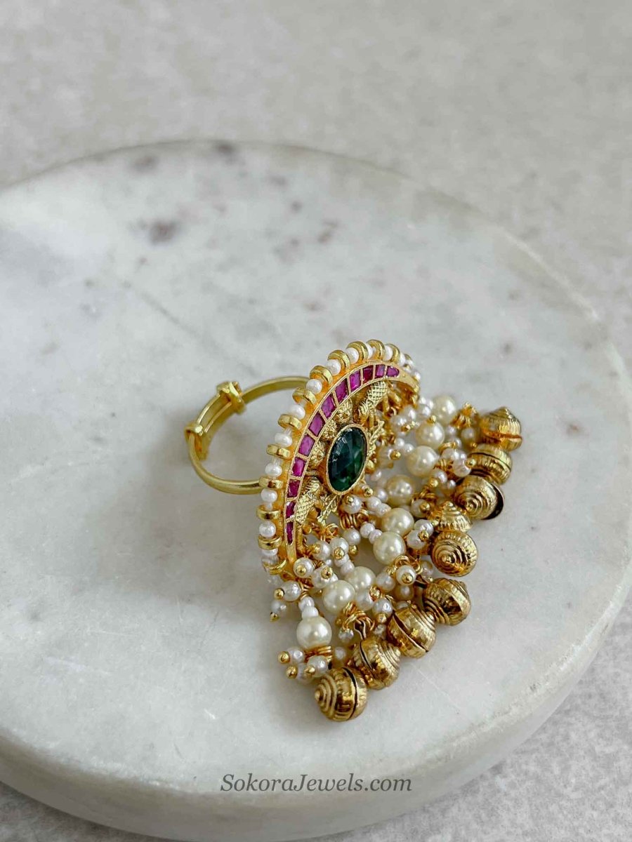 Ghungroo Bead Elephant Ring - SOKORA JEWELSGhungroo Bead Elephant RingRING