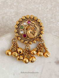 Ghungroo Bead Peacock Ring - SOKORA JEWELSGhungroo Bead Peacock RingRING