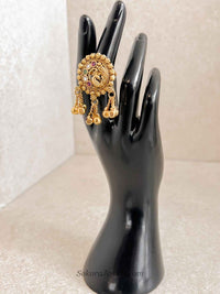 Ghungroo Bead Peacock Ring - SOKORA JEWELSGhungroo Bead Peacock RingRING