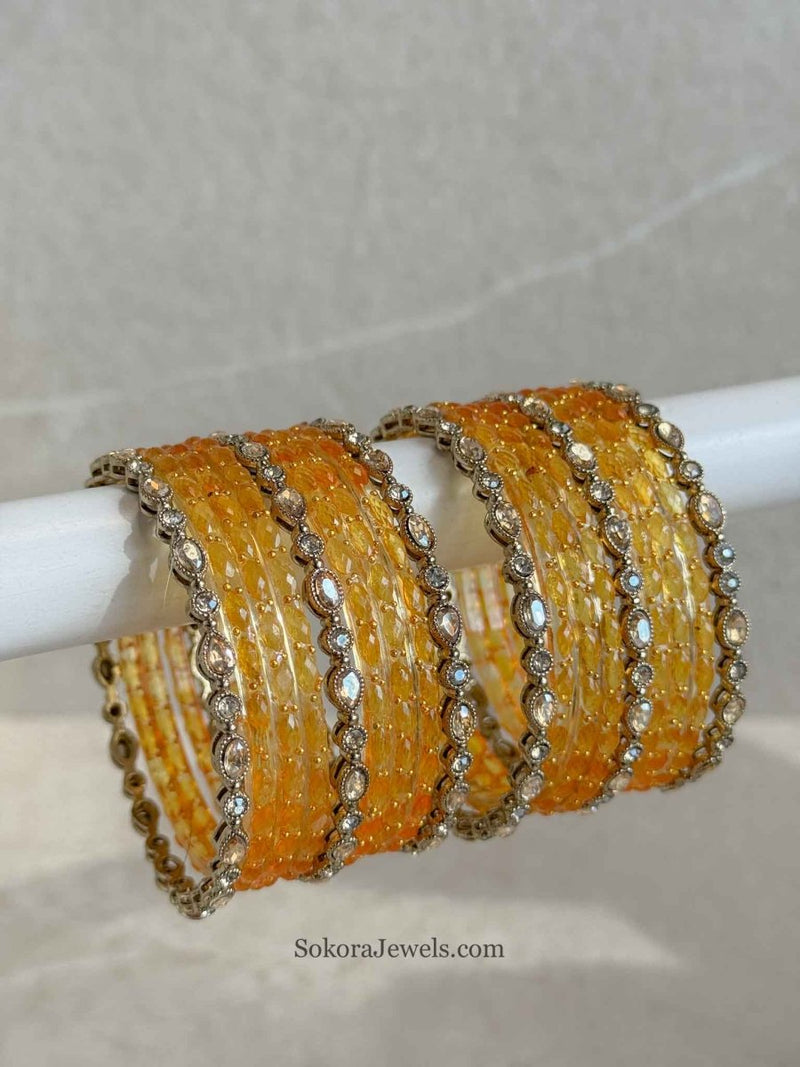 Glass Bangle Stack - SOKORA JEWELSGlass Bangle StackBANGLES