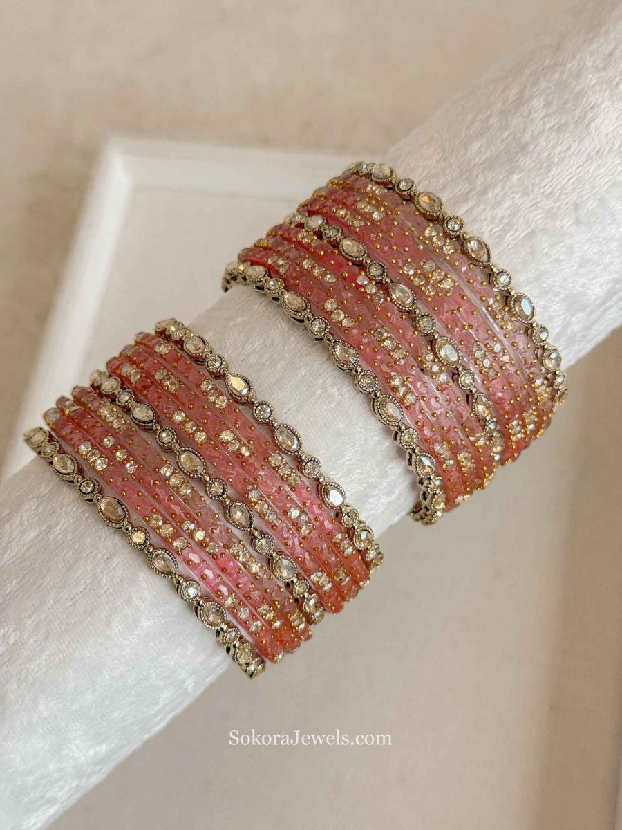 Glass Bangle Stack - SOKORA JEWELSGlass Bangle StackBANGLES