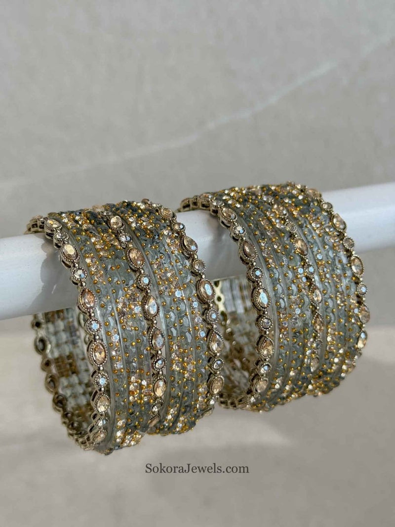 Glass Bangle Stack - SOKORA JEWELSGlass Bangle StackBANGLES