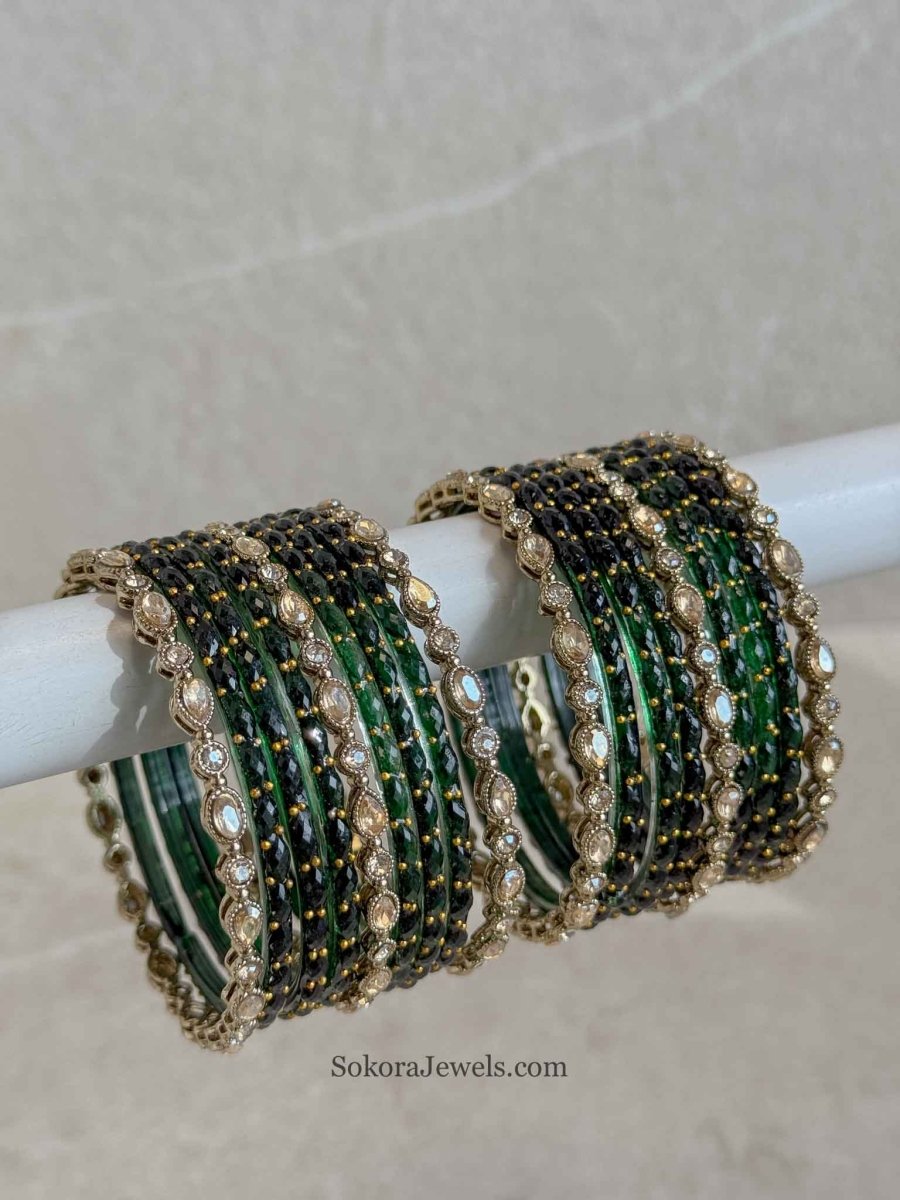 Glass Bangle Stack - SOKORA JEWELSGlass Bangle StackBANGLES