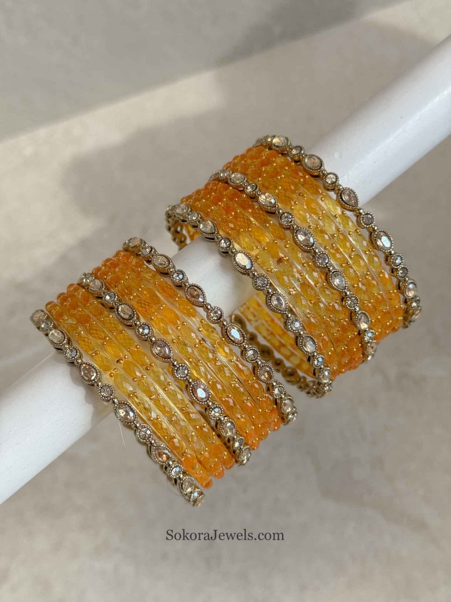 Glass Bangle Stack - SOKORA JEWELSGlass Bangle StackBANGLES