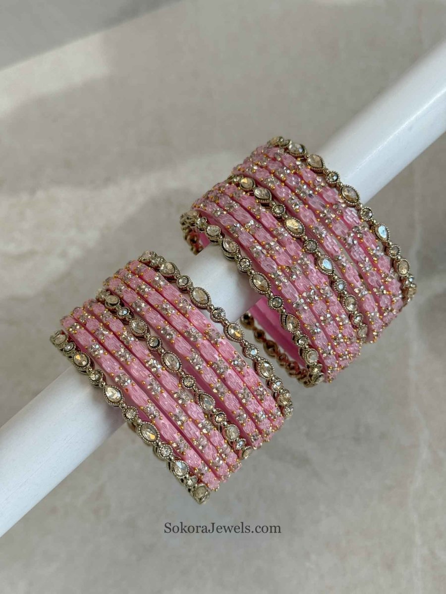 Glass Bangle Stack - SOKORA JEWELSGlass Bangle StackBANGLES