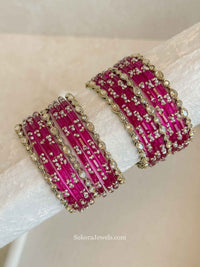 Glass Bangle Stack - SOKORA JEWELSGlass Bangle StackBANGLES