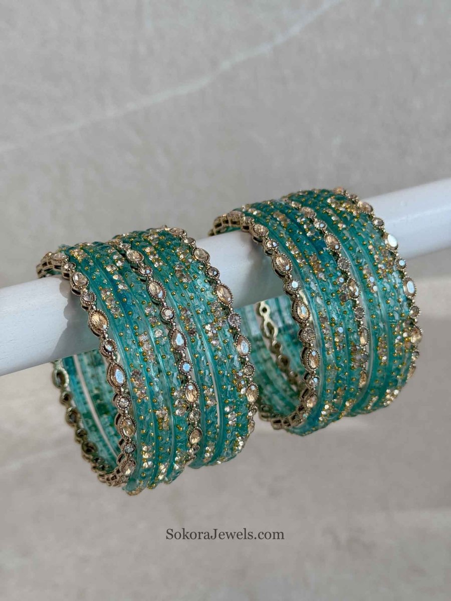 Glass Bangle Stack - SOKORA JEWELSGlass Bangle StackBANGLES
