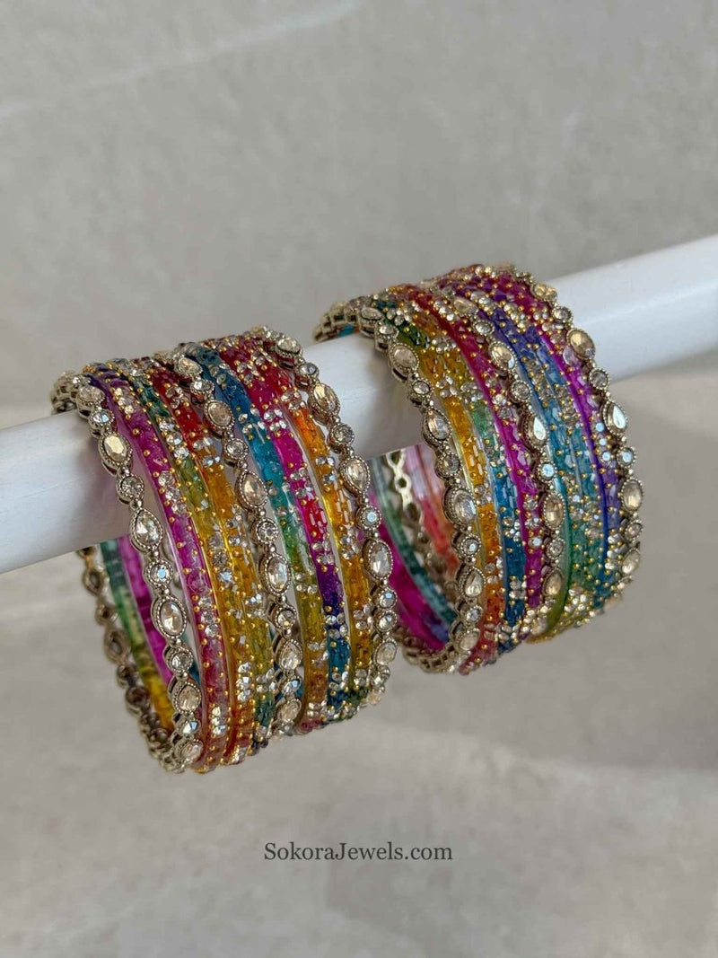 Glass Bangle Stack - SOKORA JEWELSGlass Bangle StackBANGLES