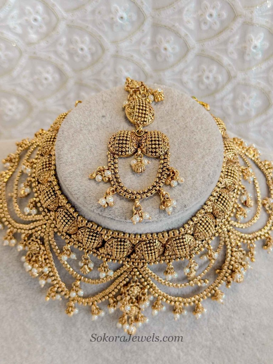 Gold Layered Necklace Set - SOKORA JEWELSGold Layered Necklace Set