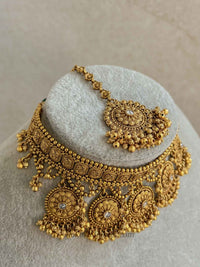 Gold Mandala Layered Choker Set - SOKORA JEWELSGold Mandala Layered Choker Set