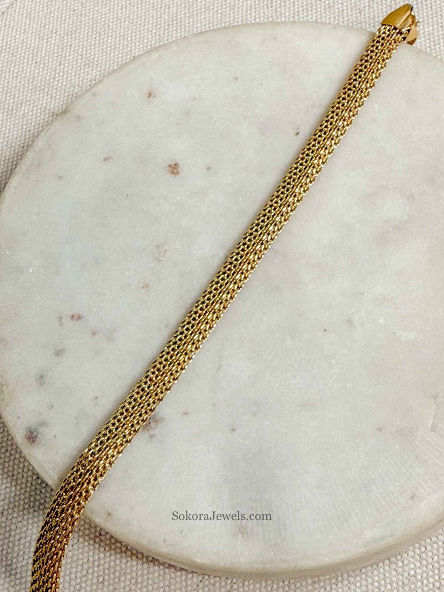 Gold Mesh Bracelet – SOKORA JEWELS