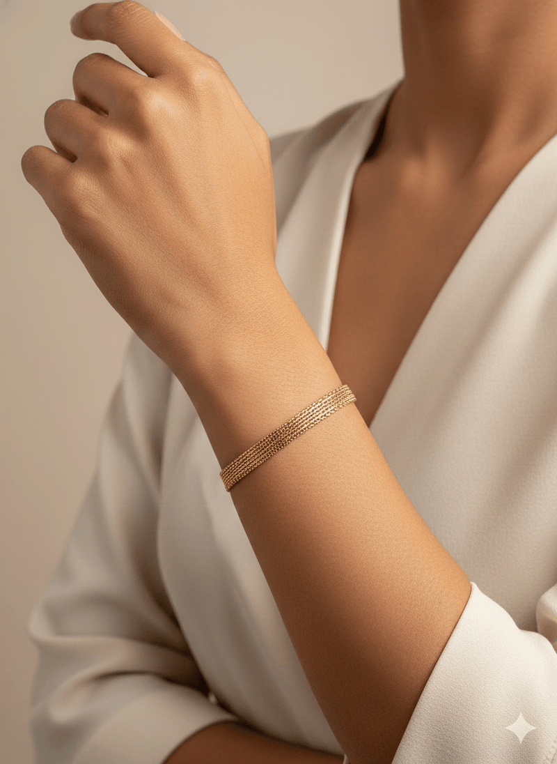 Gold Mesh Bracelet - SOKORA JEWELSGold Mesh Bracelet