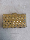 Gold Mirror Detail Clutch Bag - SOKORA JEWELSGold Mirror Detail Clutch Bag