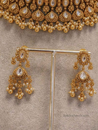Gold plated Kundan Choker set - SOKORA JEWELSGold plated Kundan Choker setNECKLACE SETS