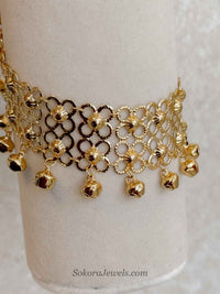 Gold Tone Ghungroo Anklet – Bridal Payal (Sold Individually) - SOKORA JEWELSGold Tone Ghungroo Anklet – Bridal Payal (Sold Individually)