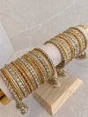 Golden Bridal Bangles Stack - SOKORA JEWELSGolden Bridal Bangles StackBANGLES