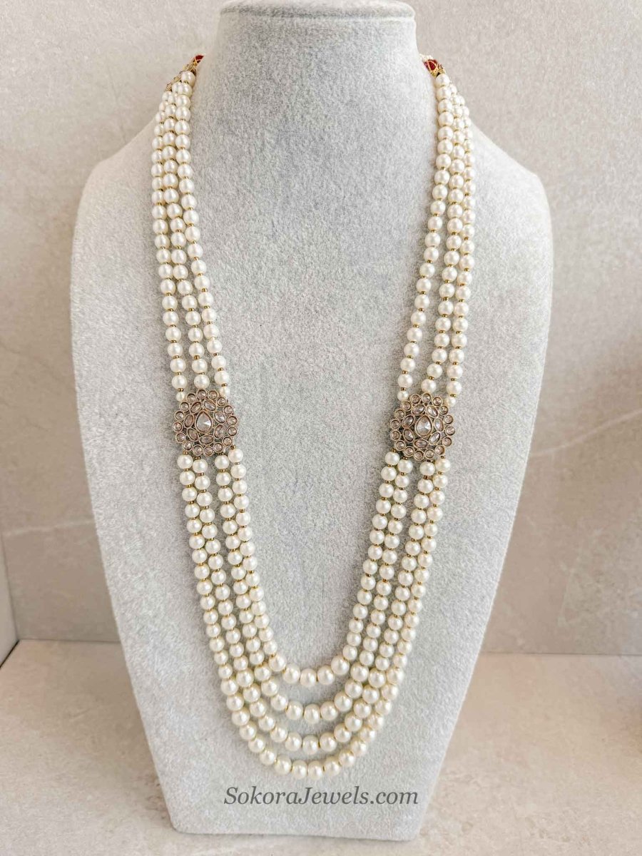 Golden Broach Detail Mens Mala - SOKORA JEWELSGolden Broach Detail Mens Mala
