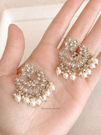 Golden Chandbali Earrings - SOKORA JEWELSGolden Chandbali Earrings