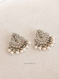 Golden Chandbali Earrings - SOKORA JEWELSGolden Chandbali Earrings