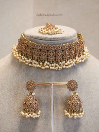 Golden Choker Set - SOKORA JEWELSGolden Choker Set