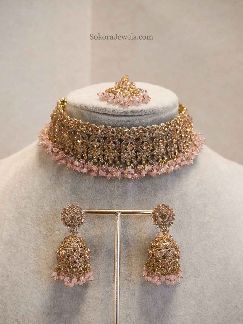 Golden Choker Set - SOKORA JEWELSGolden Choker Set