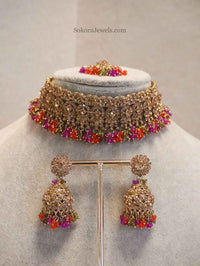 Golden Choker Set - SOKORA JEWELSGolden Choker Set