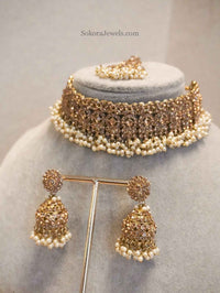 Golden Choker Set - SOKORA JEWELSGolden Choker Set