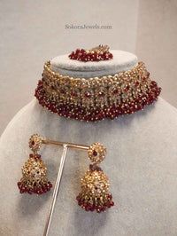 Golden Choker Set - SOKORA JEWELSGolden Choker Set