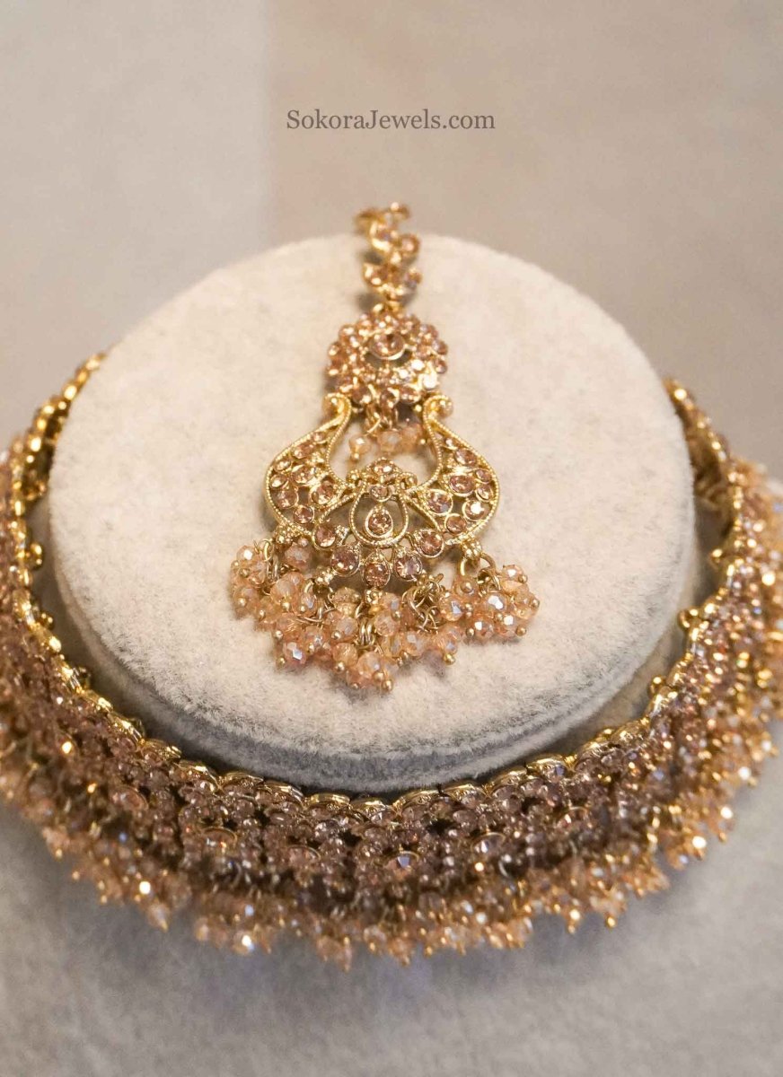 Golden Choker Set - SOKORA JEWELSGolden Choker Set