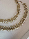 Golden crystal and Pearl Anklets - SOKORA JEWELSGolden crystal and Pearl Anklets