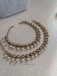 Golden Crystal Anklets - SOKORA JEWELSGolden Crystal Anklets