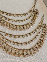 Golden Crystal Earring chains (Sahara) - SOKORA JEWELSGolden Crystal Earring chains (Sahara)EARRINGS