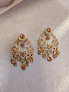 Golden Crystal Earrings - SOKORA JEWELSGolden Crystal Earrings