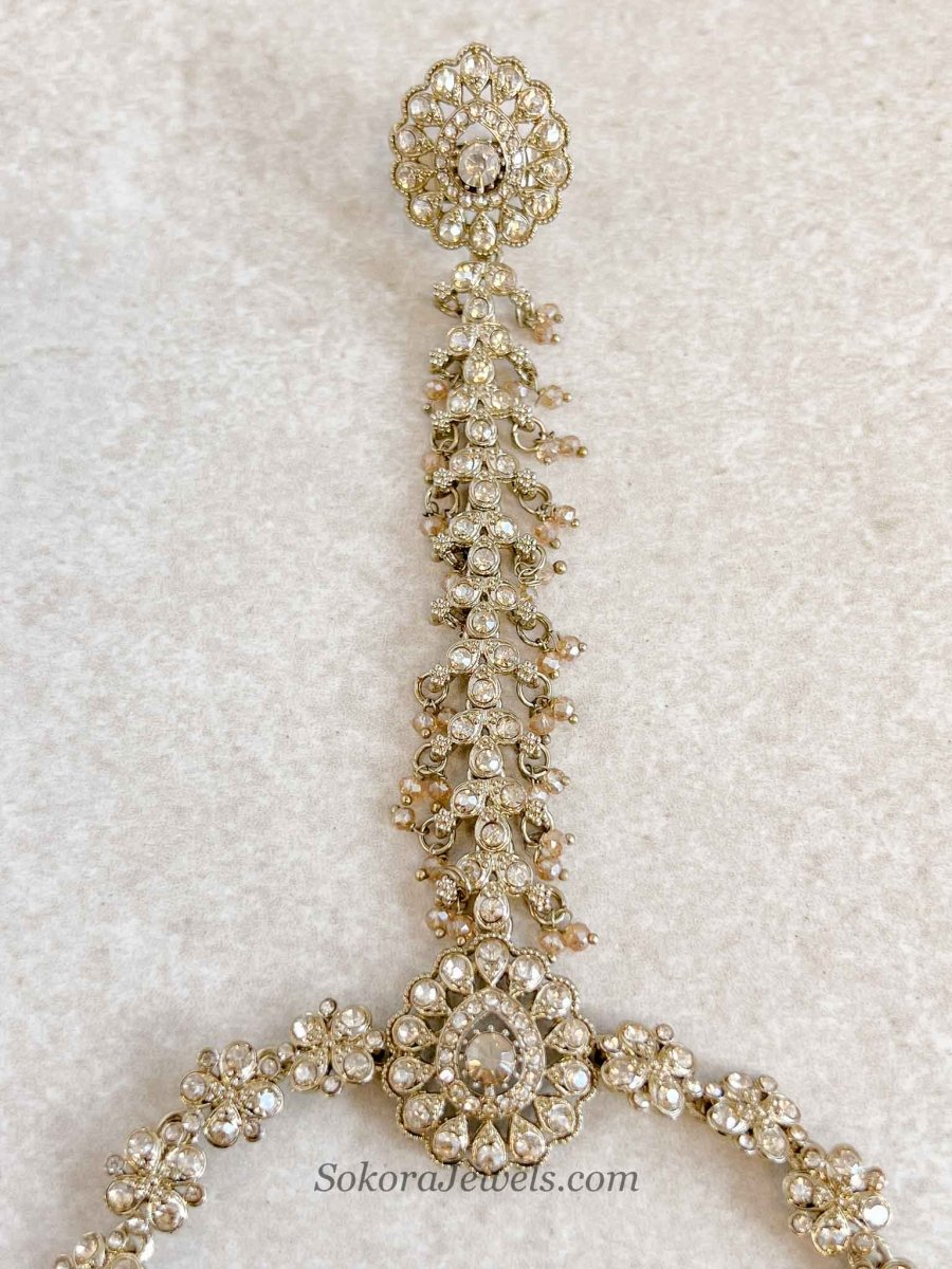 Golden Crystal Hand harness - SOKORA JEWELSGolden Crystal Hand harness