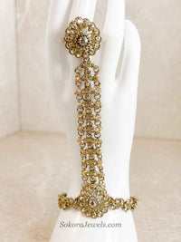 Golden Crystal Hand harness - SOKORA JEWELSGolden Crystal Hand harness