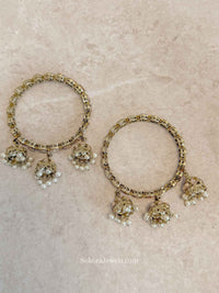 Golden Jhumka Bangles - SOKORA JEWELSGolden Jhumka BanglesBANGLES
