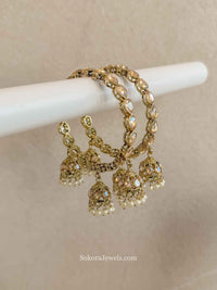 Golden Jhumka Bangles - SOKORA JEWELSGolden Jhumka BanglesBANGLES
