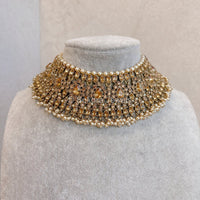 Golden Necklace - SOKORA JEWELSGolden NecklaceChoker Sets